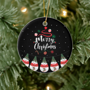 Décoration En Céramique Noël Jingle Bells Joyeuse Salutations Collection