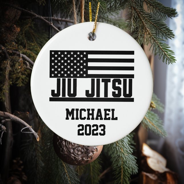 Décoration En Céramique Noël Jiu Jitsu Personnalisé (Créateur téléchargé)