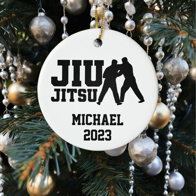 Décoration En Céramique Noël Jiu Jitsu Personnalisé (Créateur téléchargé)