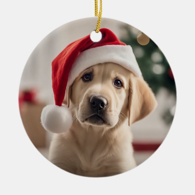 Décoration En Céramique Noël Labrador Retriever (Devant)