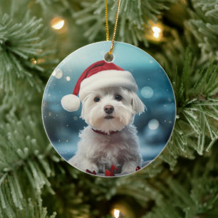 Décoration En Céramique Noël Maltais Unique, Cadeau Pour Amoureux de les c