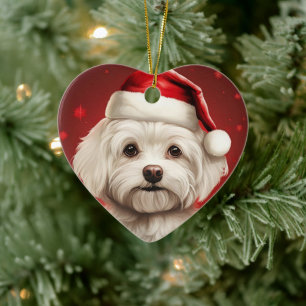 Décoration En Céramique Noël Maltais Unique, Cadeau Pour Amoureux de les c