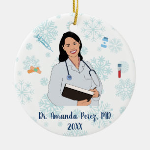 Décoration En Céramique Noël Médicale personnalisé