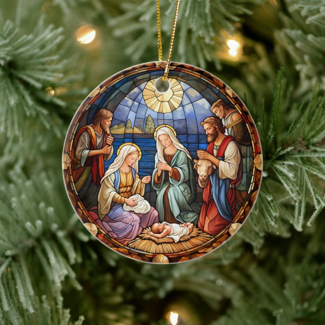 Décoration En Céramique Noël Nativité  (Arbre)