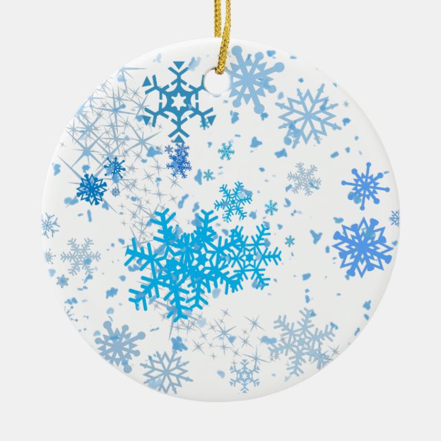 Décoration En Céramique Noël neige (Devant)