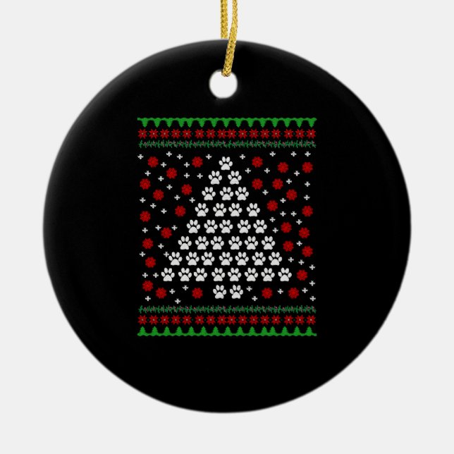 Décoration En Céramique Noël Paw (Devant)
