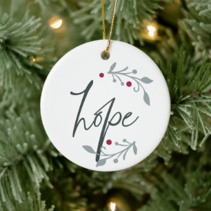 Décoration En Céramique Noël personnalisé Hope
