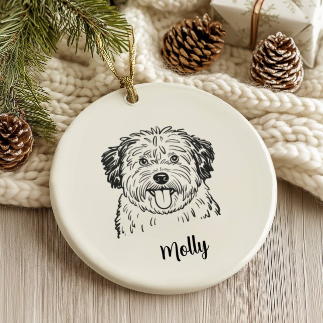 Décoration En Céramique Noël personnalisé pour chien Puli (Créateur téléchargé)