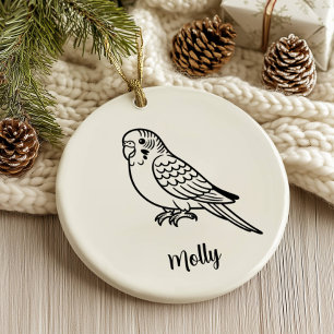 Décoration En Céramique Noël personnalisé pour perruche