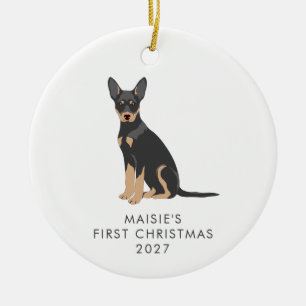Décoration En Céramique Noël personnalisé pour un chien Kelpie Australien