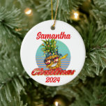 Décoration En Céramique Noël Tropical Beach Dabbing Pineappy<br><div class="desc">Cette conception peut être personnalisée dans la zone fournie en modifiant la photo et/ou le texte. Vous pouvez également le customiser en cliquant sur Personnaliser ce Modèle, puis en choisissant l'option cliquer pour customiser et supprimer ou modifier la couleur de l'arrière - plan, ajouter du texte, modifier la couleur ou...</div>
