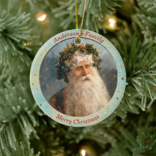 Décoration En Céramique Noël Vintage personnalisé St Nicholas