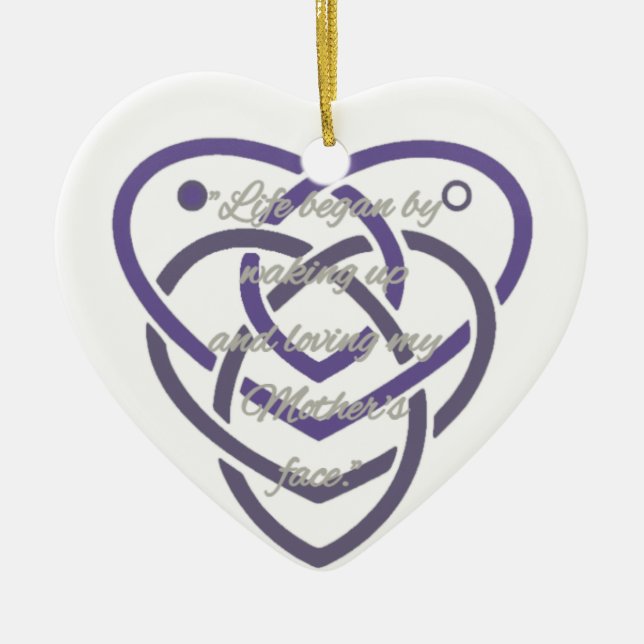 Décoration En Céramique Noeud de maternité celtique (Devant)