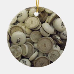 Décoration En Céramique Noeuds vintages en porcelaine chaude et froide