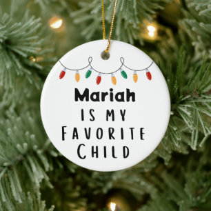 Décoration En Céramique Nom de l'enfant préféré