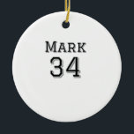 Décoration En Céramique nom de l'équipe ajouter nom du joueur date sports<br><div class="desc">conception</div>