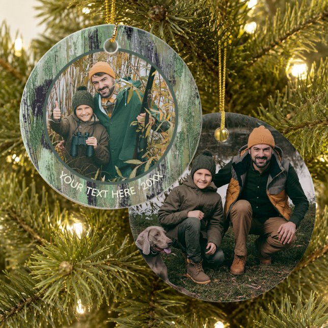 Décoration En Céramique Nom de photo camouflage rustique (Créateur téléchargé)