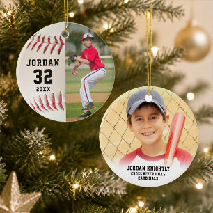 Décoration En Céramique Nom Numéro Photo De Joueur De Baseball