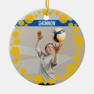 Décoration En Céramique Nom personnalisé de volley-ball Image Année 