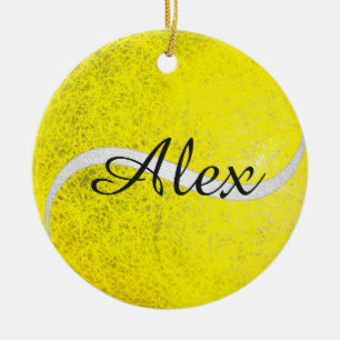 Décoration En Céramique Nom personnalisé par balles de tennis