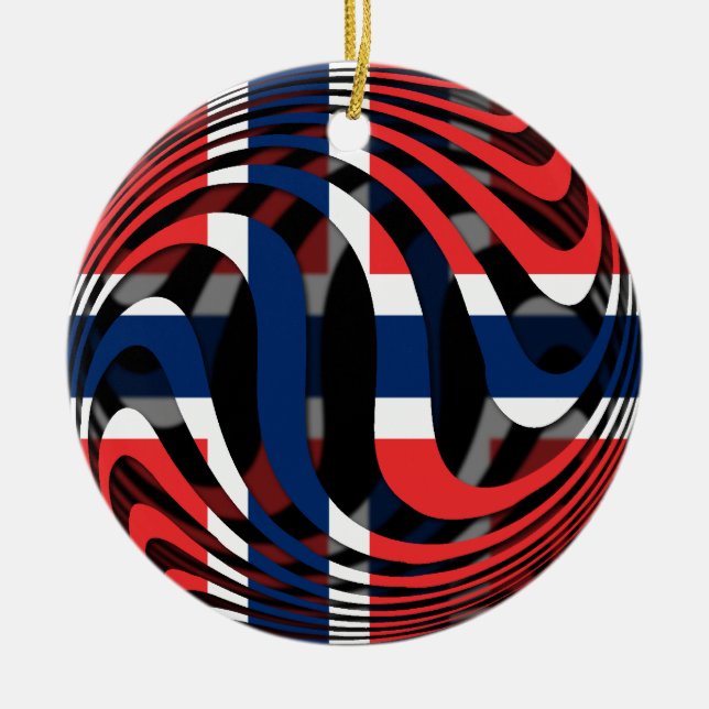 Décoration En Céramique Norvège N°1 (Devant)