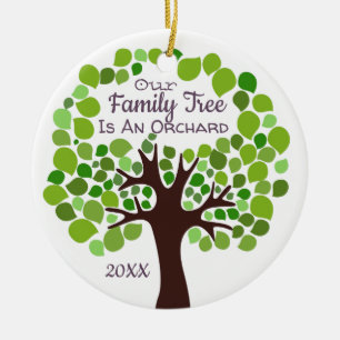 Décoration En Céramique Notre arbre généalogique est une adoption/accuei