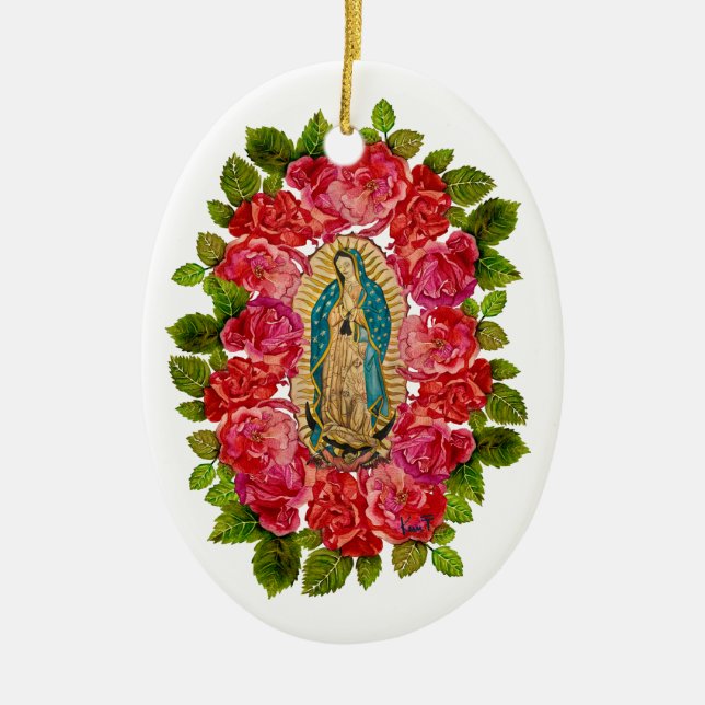 Décoration En Céramique Notre-Dame de Guadalupe (Devant)