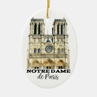 Décoration En Céramique Notre-Dame de Paris Souvenir France Cathédrale