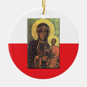 Décoration En Céramique Notre Madame de Czestochowa