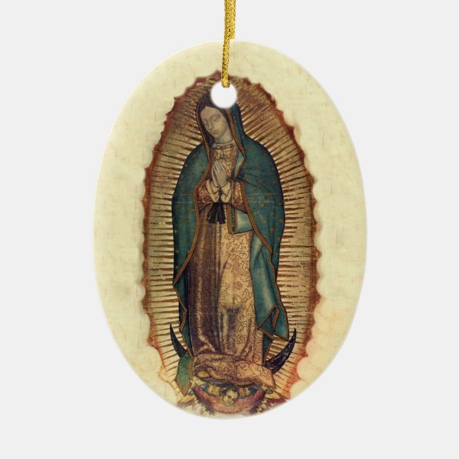 Décoration En Céramique Notre Madame de Vierge de Guadalupe de Guadalupe (Devant)