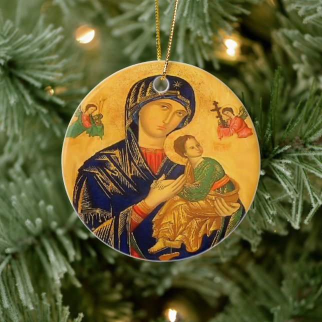 Décoration En Céramique Notre mère de l'aide perpétuelle (Arbre)