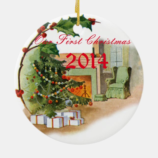 Décoration En Céramique Notre premier Noël (Dos)