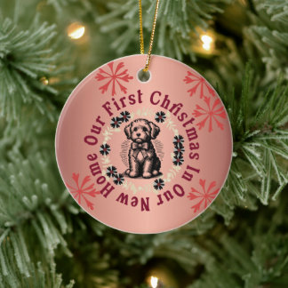 Décoration En Céramique Notre Premier Noël Dans Notre Nouvelle Maison