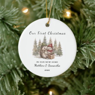 Décoration En Céramique Notre Premier Noël dans Notre Nouvelle Maison Héri