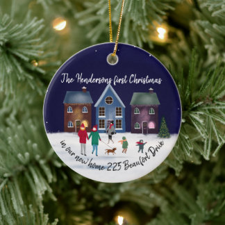 Décoration En Céramique notre premier Noël dans notre nouvelle maison rue