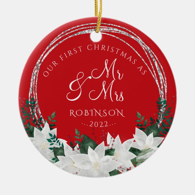 Décoration En Céramique Notre premier Noël de Noël (Devant)