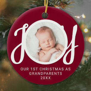 Décoration En Céramique Notre Premier Noël en tant que Grands-Parents Phot