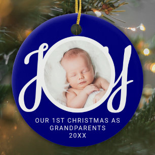 Décoration En Céramique Notre premier Noël en tant que grands-parents Phot