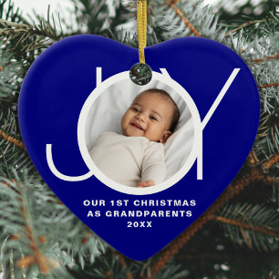 Décoration En Céramique Notre Premier Noël en tant que Grands-Parents Phot