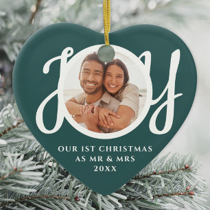 Décoration En Céramique Notre Premier Noël En Tant Que Monsieur & Madame P