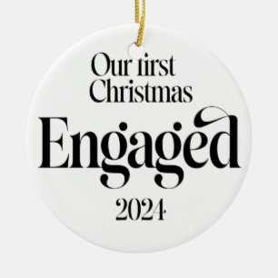 Décoration En Céramique notre premier noël engagé 2024