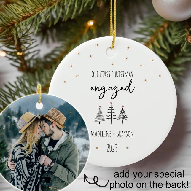 Décoration En Céramique Notre Premier Noël Engagé Simple (Créateur téléchargé)