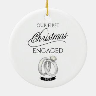 Décoration En Céramique Notre Premier Noël Fiancés 2025