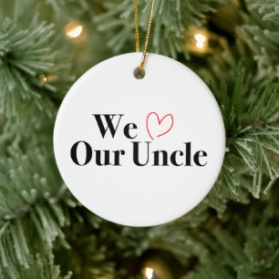 Décoration En Céramique Nous aimons notre oncle Noël