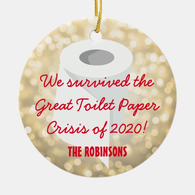 Décoration En Céramique Nous avons survécu 2020 ! Funny Quarantine Photo G (Devant)