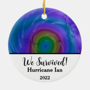 Décoration En Céramique Nous Avons Survécu ! Ouragan Ian 2022