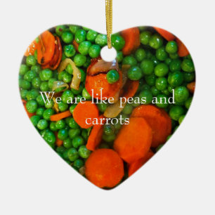 Décoration En Céramique Nous sommes comme des pois et des carottes