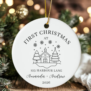 Décoration En Céramique Nouveau Accueil personnalisé Couples Cadeau Noël