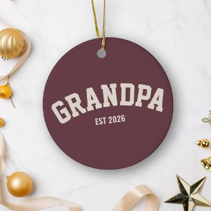 Décoration En Céramique Nouveau Grand-Père Date de Création Fête des Pères