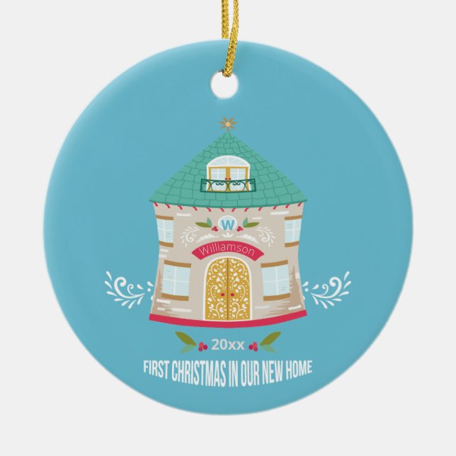 Décoration En Céramique Nouvelle maison Noël (Devant)